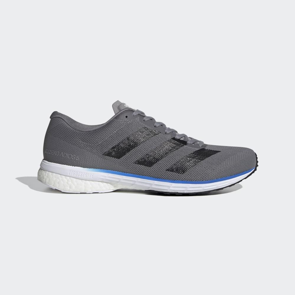 Adidasi Alergare Adidas Adizero Adios 5 Barbati Romania - Gri/Negrii/Albastri EH3128